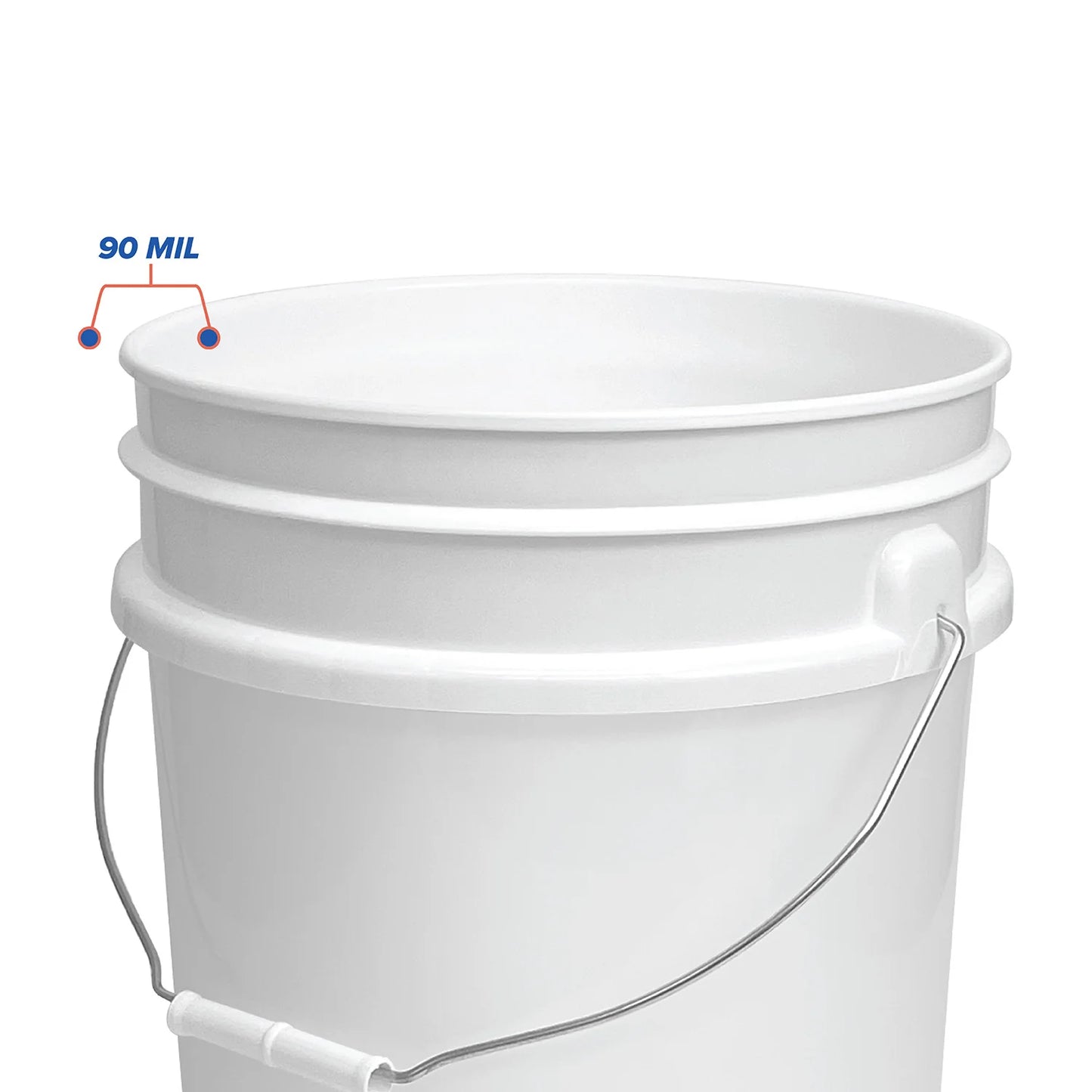 5 gallon Honey Buckets (White bucket w/Lid)