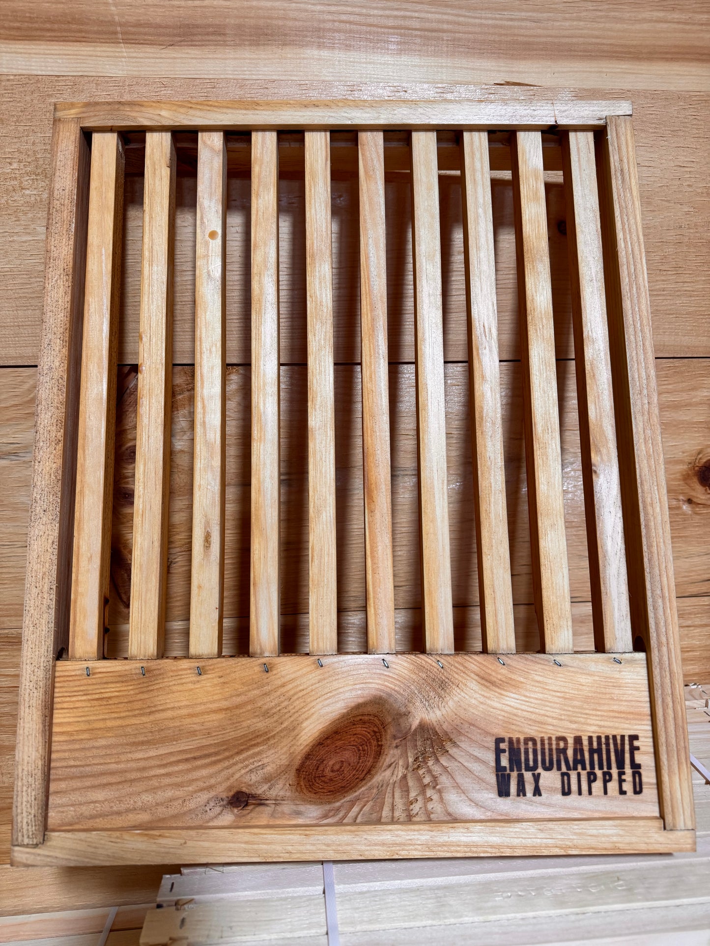 Wax Dipped Slatted Rack