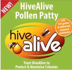 HiveAlive Pollen Patties 15% REAL USA POLLEN